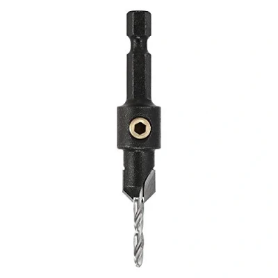 Abbildung von Trend Snappy 9,5 mm Wolframkarbid bestückter Senker mit einstellbarem 3 HSS Pilotbohrer, ideal für 5 Schrauben, Centrotec kompatibel, SNAP/CS/3MMTC