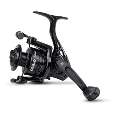 Abbildung von Zebco leichte ROAM Spinning 30 Spinnfisch Angelrolle mit Frontbremse und 5 Kugellagern, Schwarz