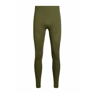 Abbildung von FALKE Herren Baselayer Hose Warm Long M TI Funktionsmaterial schnelltrocknend 1 Stück, Grün (Herb 7754) neu umweltfreundlich, S