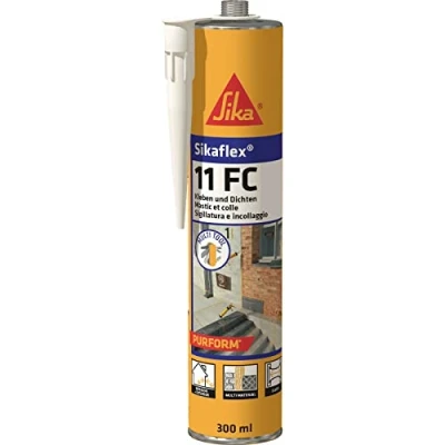 Abbildung von Sika Sikaflex 11 FC+, elastischer Kleb und Dichtstoff, 300 ml, uniweiß