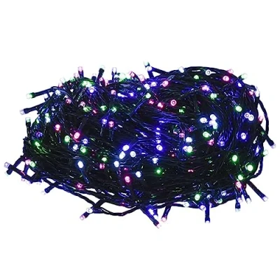 Abbildung von vidaXL LED Lichterkette mit 150 LEDs Weihnachtsbeleuchtung DIY Dekoration Weihnachtsdeko Außen Innen Garten Party Hochzeit Pastell Mehrfarbig 15m PVC