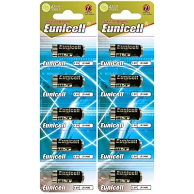 Abbildung von 10 x LR1 / N/Lady 1,5V (2 Blister a 5 Batterien) Alkaline Batterie AM5, UM5 4001, 4901, MX9100, 910A EINWEG Eunicell FBA