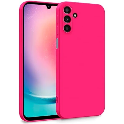 Abbildung von MyGadget Hülle für Xiaomi Redmi Note 13 Pro Plus 5G Zweilagige Handyhülle mit Kameraschutz Cover Innenfutter &amp; Silikon außen Pink