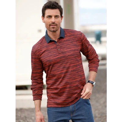 Abbildung von Marco Donati Langarmshirt &quot;Poloshirt&quot;