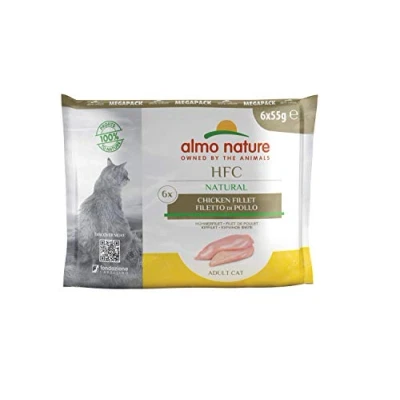 Abbildung von almo nature HFC Natural Megapack Katzenfutter nass Hühnerfilet 6er Pack (6 x 55g)