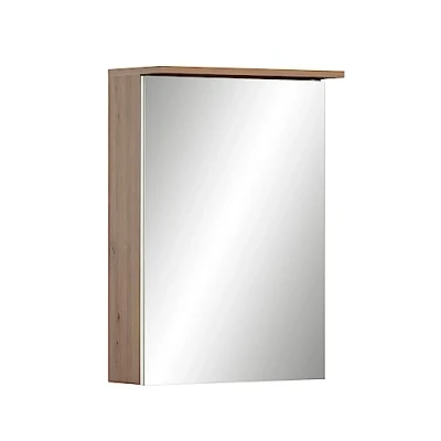 Abbildung von Schildmeyer Badezimmerspiegelschrank &quot;Jesper Breite 50,4 cm&quot;, Mit LED Beleuchtung und Schalterbox,höhenverstellbare Glaseinlegeböden