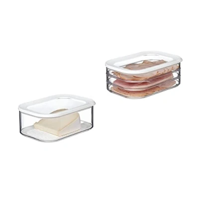 Abbildung von Mepal Vorratsdose Frischhaltedosen 2 tlg., Starter Set Meat and Cheese Modula, Styrol Acrylnitril (SAN), Polyethylen (PE), ideal zur Aufbewahrung von Lebensmitteln