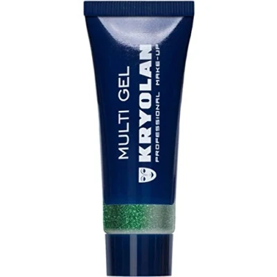 Abbildung von Kryolan Multi Glitter Gel fein, 10ml Green