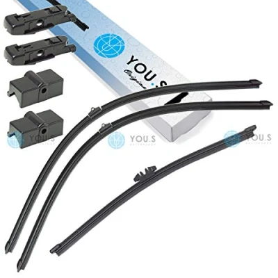 Abbildung von YOU.S SCHEIBENWISCHER SET VORNE + HINTEN 700 +700 280 mm (3 Stück) 3397007348 3397016466