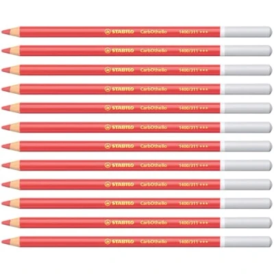 Abbildung von Pastellkreidestift STABILO CarbOthello 12er Pack carminrot mittel