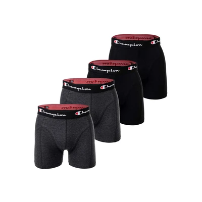 Abbildung von Champion Boxer 4 PACK Panties, Herren, Größe: Small, Black/dark grey melange