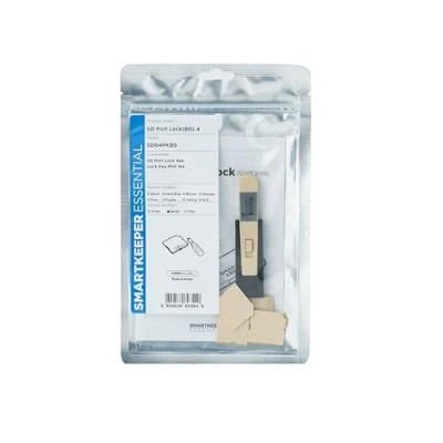 Abbildung von SmartKeeper ESSENTIAL / 4 x SD Port Blockers + Key Beige