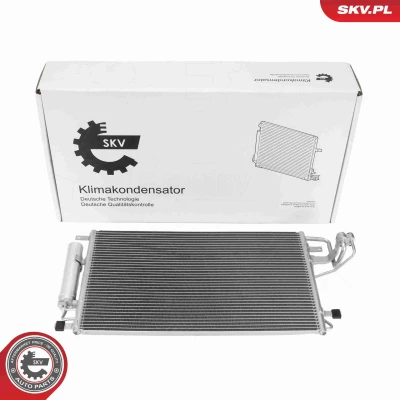 Abbildung von ESEN SKV 86SKV093 Klimakondensator mit Trockner Aluminium 630mm HYUNDAI: Tucson, KIA: Sportage II