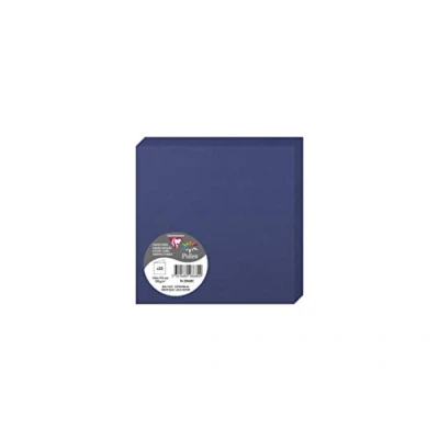 Abbildung von Clairefontaine 2868C Packung (mit 25 Doppelkarten Pollen, Gefaltet, 135 x mm) 210g, königsblau