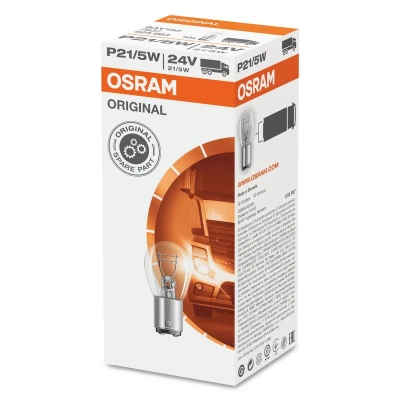 Abbildung von OSRAM ORIGINAL LINE 7537 Glühlampe, Blinkleuchte 24 21/5 P21/5W MERCEDES BENZ: ACTROS MP4, MAN: L 2000