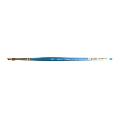 Abbildung von Winsor &amp; Newton 5367103 Cotman Aquarell Synthetikhaar Pinsel Serie 667 Schrägpinsel, kurzer Stiel mit exzellenter Sprungkraft, Farbtragekraft und Punktgenauigkeit 3mm 1/8&quot;