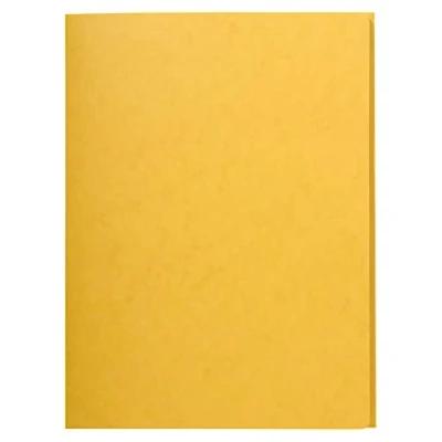 Abbildung von Exacompta 56404E 25er Pack Premium Einschlagmappe. Made in Germany. Aus extra starkem Colorspan Karton mit 3 Innenklappen und 2 Gummizügen DIN A4 Juris Mappe Sammelmappe für Büro Schule gelb