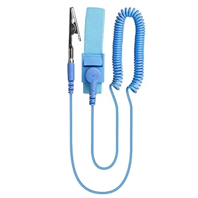 Abbildung von HeyNana Anti statische Armband Band ESD Entladung mit Erdung Draht und Alligator Clips Boden Selbst, um Aufbau von statischer Elektrizität zu verhindern