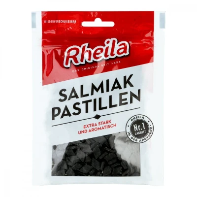 Abbildung von Rheila Salmiak Pastillen mit Zucker