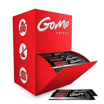 Abbildung von GoMo ENERGY® COLA Zero│ Superstarker Energie KICK mit 100mg Koffein, B Vitaminen, Taurin│mehr Wachheit, Ausdauer &amp; Konzentration│Die stärkste zuckerfrei│Getränkepulver 100 Portionen