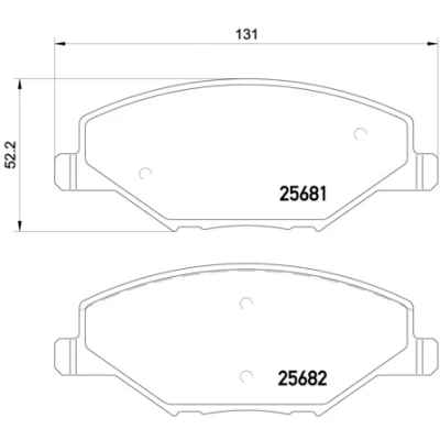 Abbildung von BREMBO P 85 121 Bremsbelagsatz exkl. Verschleißwarnkontakt mit Bremssattelschrauben Zubehör SKODA: Fabia III Kombi, Schrägheck
