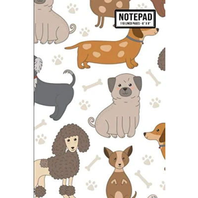 Abbildung von Dog Notepad: Small Lined Notepad / Notebook 110 Pages 6 x 9