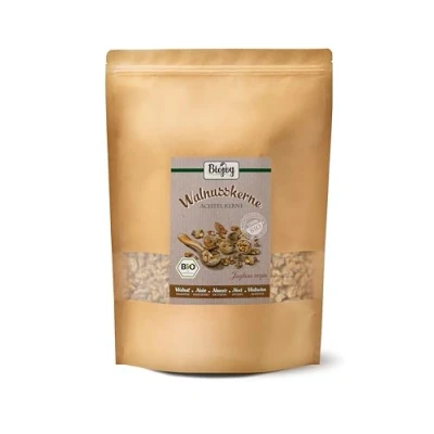 Abbildung von Biojoy BIO Walnusskerne Achtel Kerne (1 kg), Walnüsse ohne Schale (Juglans regia)