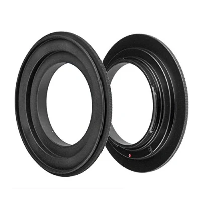 Abbildung von ayex Retroadapter Umkehrring Passend für Nikon 49mm Reversering Makroadapter zum umgekehrten Anschrauben eines Objektivs