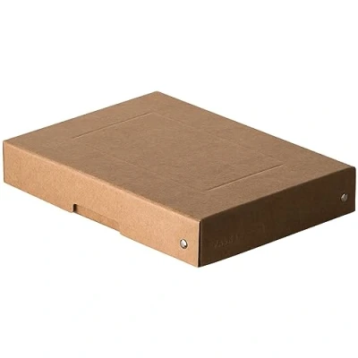 Abbildung von Original Falken PureBox Nature. Made in Germany. 40 mm hoch DIN A5. Aufbewahrungsbox mit Deckel aus stabilem Karton Vegan Geschenkbox Transportbox Schachtel Allzweckbox