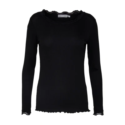 Abbildung von Fransa Frhizamond Langarmshirt, Damen, Größe: Small, Black