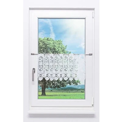 Abbildung von Scheibengardine Blumenliane, LYSEL®, (1 St), transparent, HxB 30x45cm