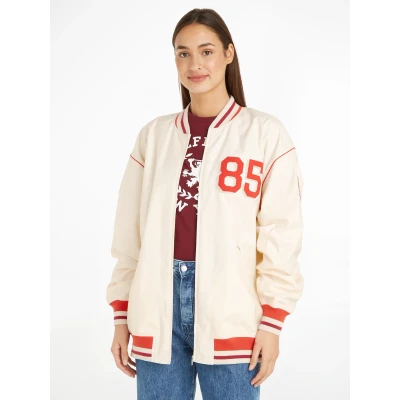 Abbildung von Tommy Hilfiger Outdoorjacke &quot;OVERSIZED BASEBALL JACKET&quot;, mit Logopatch