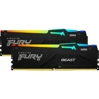 Abbildung von Kingston FURY Beast Schwarz RGB 32GB (2x16GB) 5200MT/s DDR5 CL40 DIMM Desktop Gaming Speicher Kit mit 2 KF552C40BBAK2 32