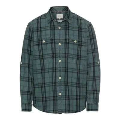 Abbildung von camel active Karoaus Reiner Hemd, Herren, Größe: Medium, Sea pine