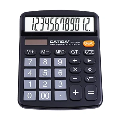 Abbildung von CD 2786 Tischrechner, 12 Ziffern, mit großem LCD Display und empfindlicher Taste, doppelte Solar Batterieleistung, Standardfunktion für Büro, Haus, Schule,
