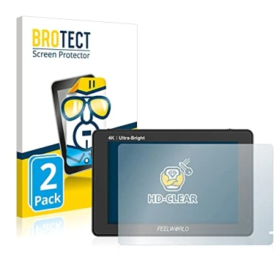 Abbildung von BROTECT (2 Stück Schutzfolie für Feelworld LUT7 7&quot; Displayschutz Folie Ultra Klar