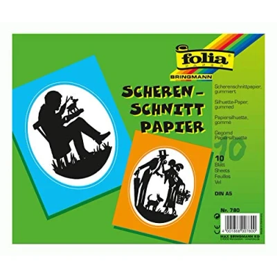 Abbildung von folia Scherenschnittpapier DIN A5 105 g/m²