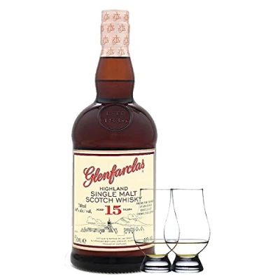 Abbildung von Glenfarclas 15 Jahre Single Malt Whisky 0,7 Liter + 2 Glencairn Gläser