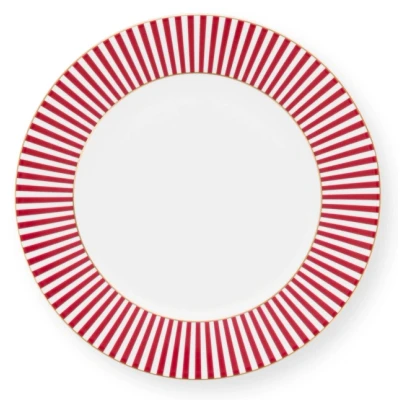 Abbildung von PIP STUDIO Royal Stripes Brotteller dark pink 17 cm