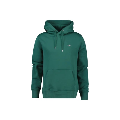 Abbildung von GANT Herren REG Shield Hoodie Kapuzenpullover, Woody Green, L