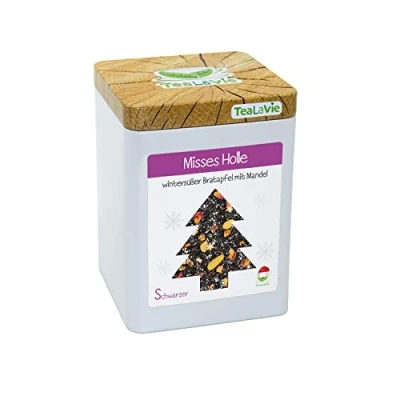 Abbildung von TEALAVIE Wintertee Misses Holle wintersüßer Bratapfel mit Mandel 100g Dose loser Schwarzer Tee