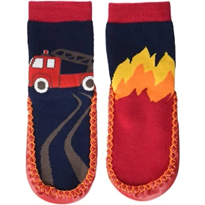 Abbildung von Playshoes Hüttenschuh Feuerwehr Hausschuh