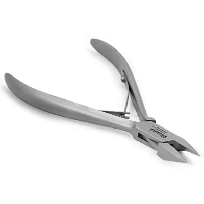 Abbildung von Blizzard Nagelzange Eckenzange Spitz Podologie Werkzeug für Arbeiten bis in den Nagelfalz Fußpflege Edelstahl, 13 cm