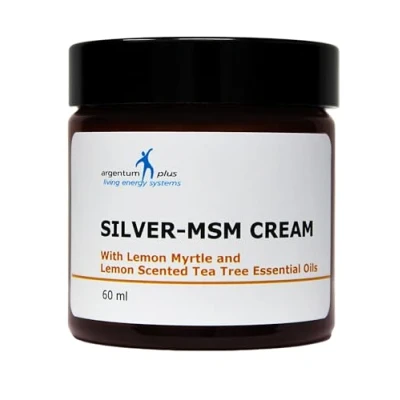 Abbildung von Silber MSM Crème mit Zitronenmyrte und Zitronen Teebaum essentiellen Ölen 60 ml