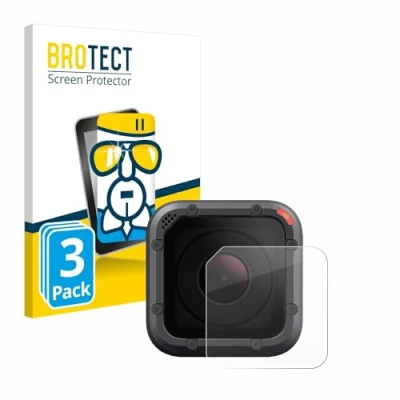 Abbildung von BROTECT Schutzglas für GoPro Hero 5 Session Linse (Gehäuse) (3 Stück) Schutzfolie Panzer Folie Glas [Extrem Kratzfest 9H, Anti Fingerprint,