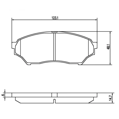 Abbildung von MAPCO 6850 Bremsbelagsatz Vorderachse MITSUBISHI: Pajero Pinin, Sport 1 SUV