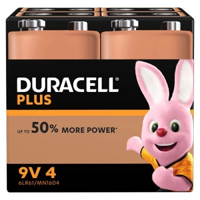 Abbildung von Duracell 9V Batterien, 4er Pack