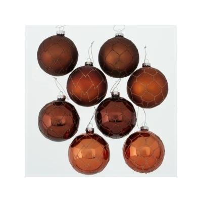 Abbildung von Boltze Zelis Weihnachtskugel braun sortiert 8 cm (1Stück)