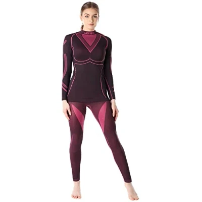 Abbildung von Ladeheid Funktionsunterhemd Damen Funktionsunterwäsche Set Shirt Unterhose Thermoaktiv LAGI006 (Set, mit Funktionsunterhose)