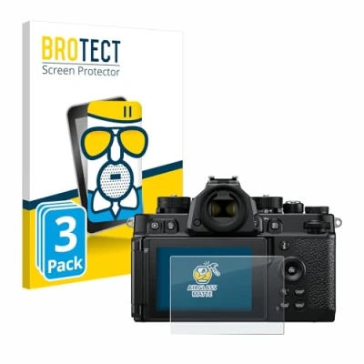Abbildung von BROTECT Entspiegelungs Schutzglas für Nikon Z F (3 Stück) Schutz Folie Panzerfolie Glas Matt [Extrem Kratzfest 9H, Anti Reflex, Fingerprint]